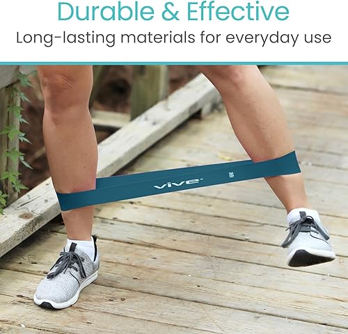 Miniatura 4 de Vive Resistance Bands for Working Out (5 Pack) - Exercise & Workout Resistance Kit - Stretch, Elastic Loop Bands for Physical Therapy, Pilates, Yoga