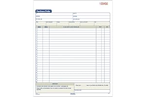 2-Part Carbonless Purchase Order Book for Seamless Purchasing (Adams ABFDC8131)