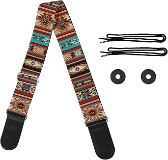 GLENLCWE Guitar Strap for Acoustic&Electric&Bass Guitars, Adjustable Guitar Strap
