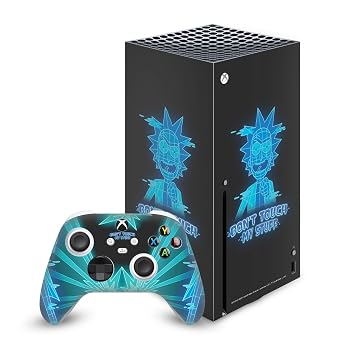 Head Case Designs Officially Licensed Rick And Morty Dont Touch My Stuff Graphics Vinyl Sticker Gaming Skin Decal Cover Compatible With Xbox Series X Console and Controller Bundle