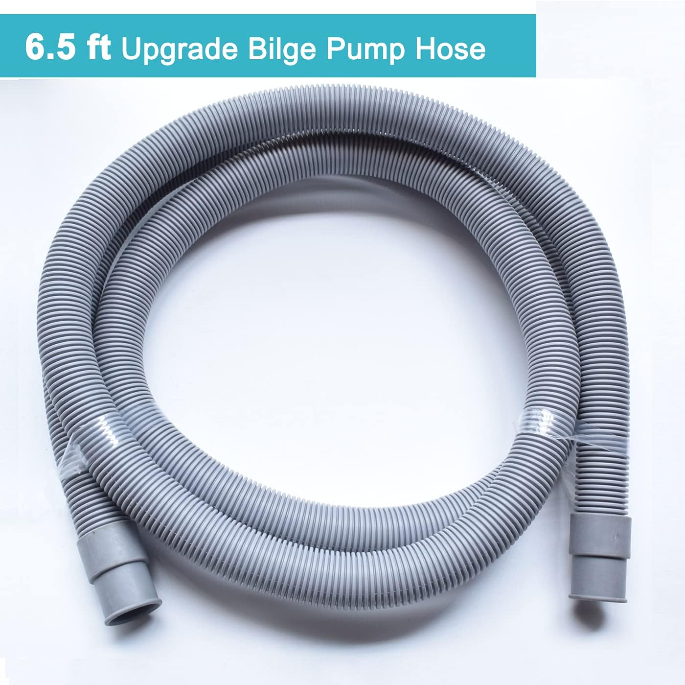 Bilge Pump Hose, 3/4 Inch Bilge Pump Kit, 6.5 ft Hose, Thru Hull Fitting, 3 Stainless Steel Clamps : Sports & Outdoors