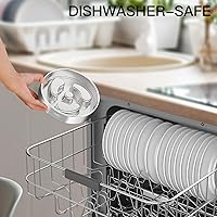 Vista 7 de Cuenco para perro de alimentación lenta, 1 taza para cachorros pequeños, cuenco de rompecabezas de acero inoxidable 304 de doble capa, antiasfixia