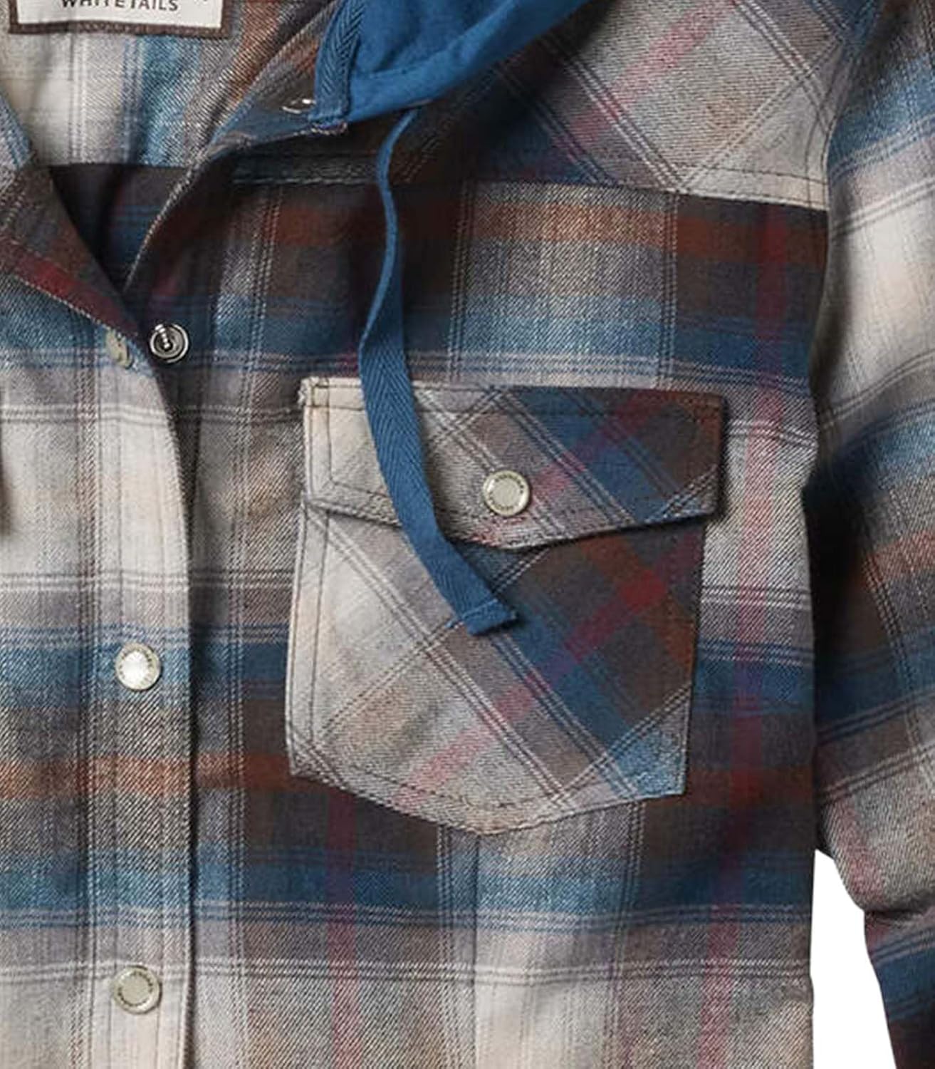 Legendary Whitetails Women's Hooded Heavyweight Stretch Flannel Button Up Shirt - Image 6