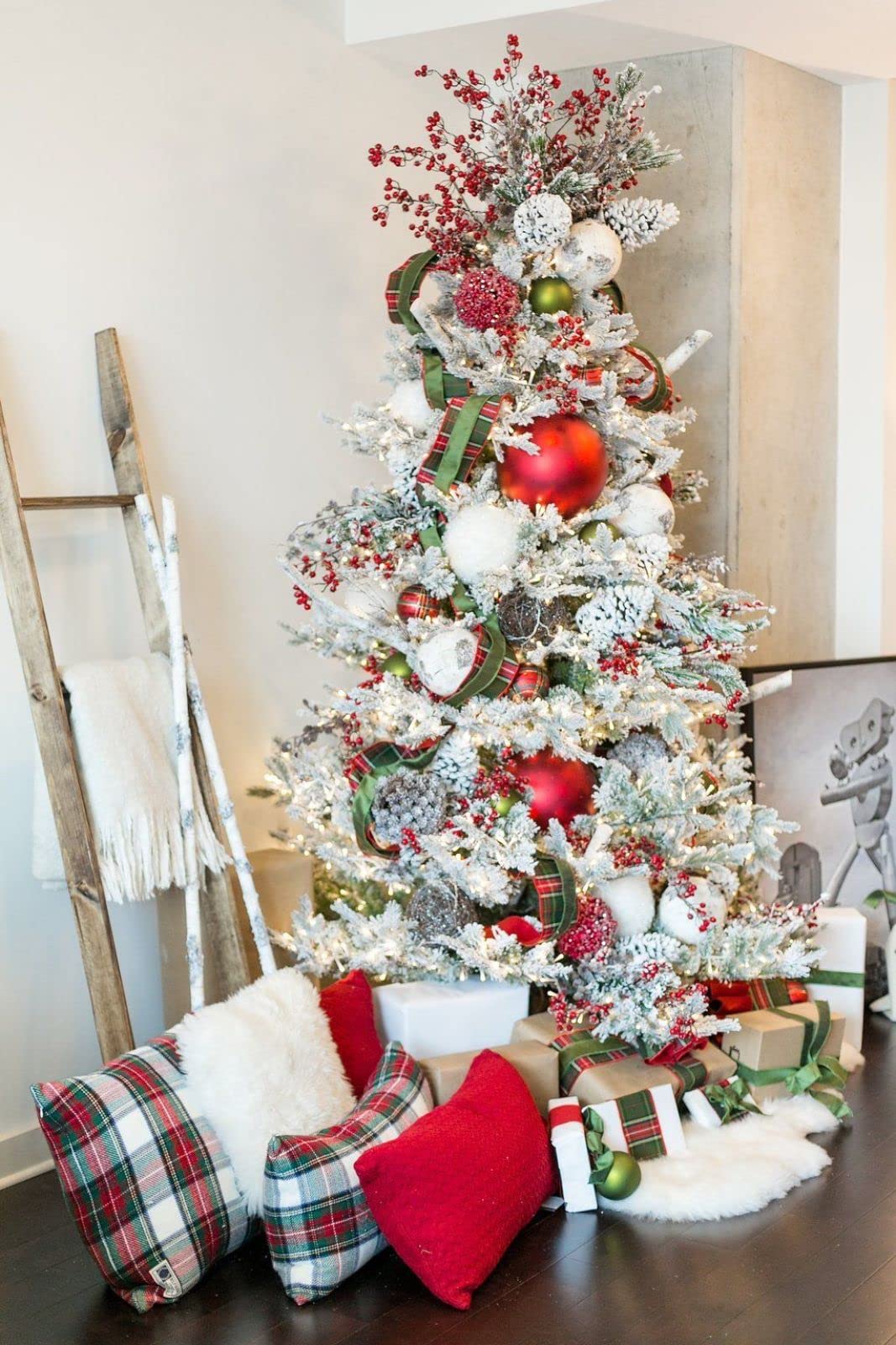 Peinture diamant 5D sapin de Noël et renne broderie point de croix strass