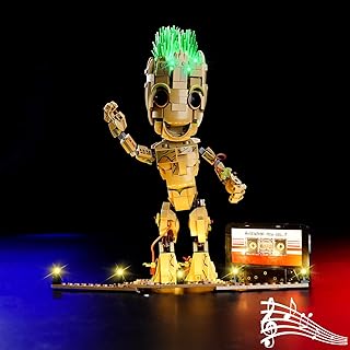 LED Light Kit for Lego I am Groot 76217, Compatible with Lego 76217, Lighting Your Toy for I am Groot - Without Model (Music Version)
