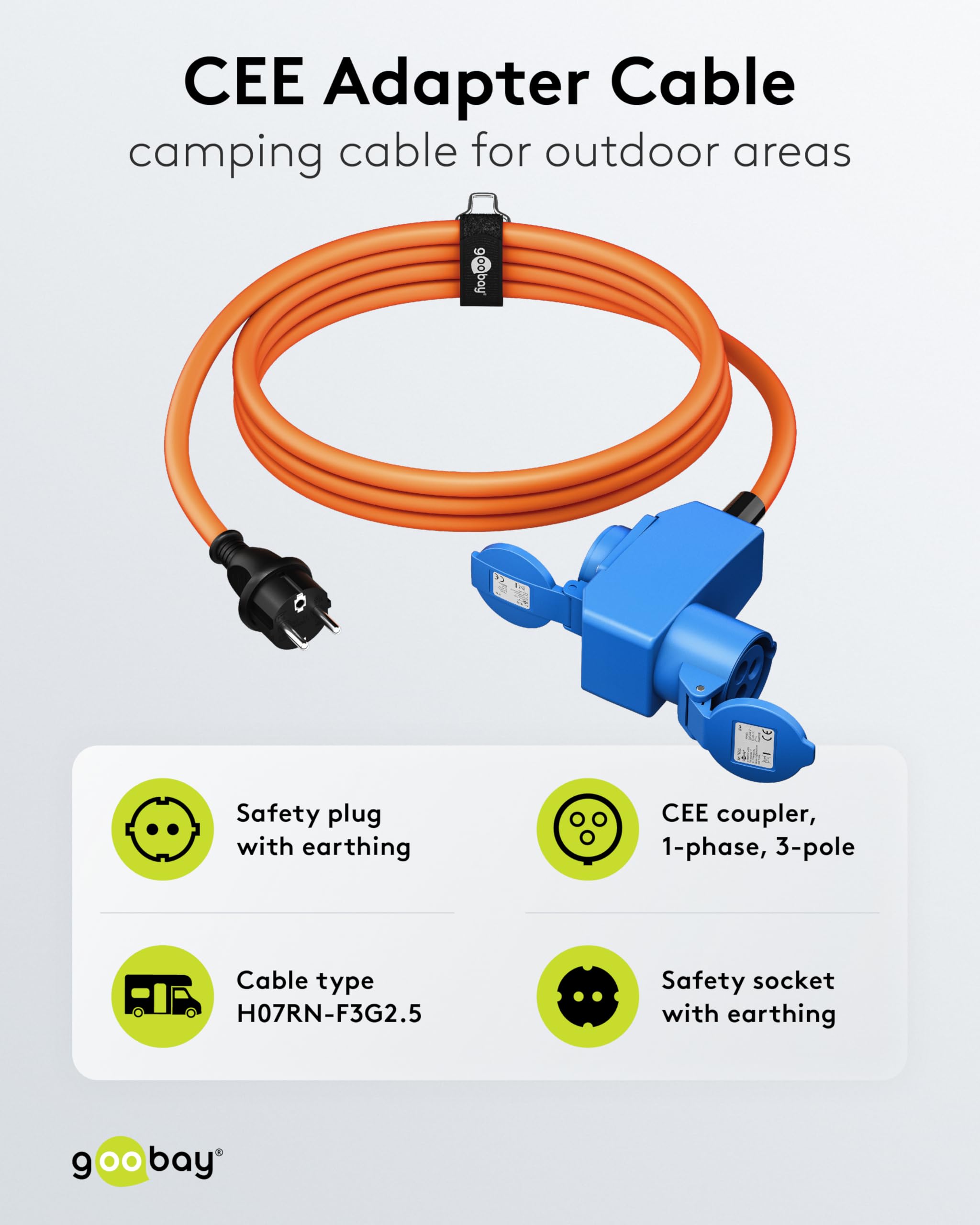 goobay EEC Adapter Cable for Caravan 1.5 m - Image 2