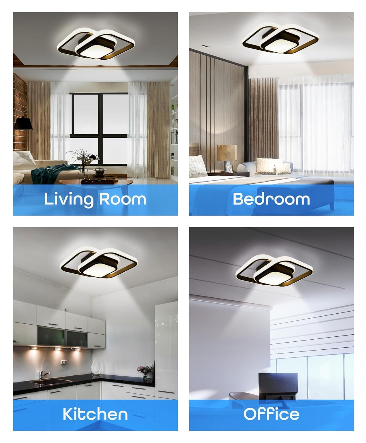 PIYU LED Ceiling Light - 3 Color Adjustable -8 PIYU LED Ceiling Light - 3 Color Adjustable -8