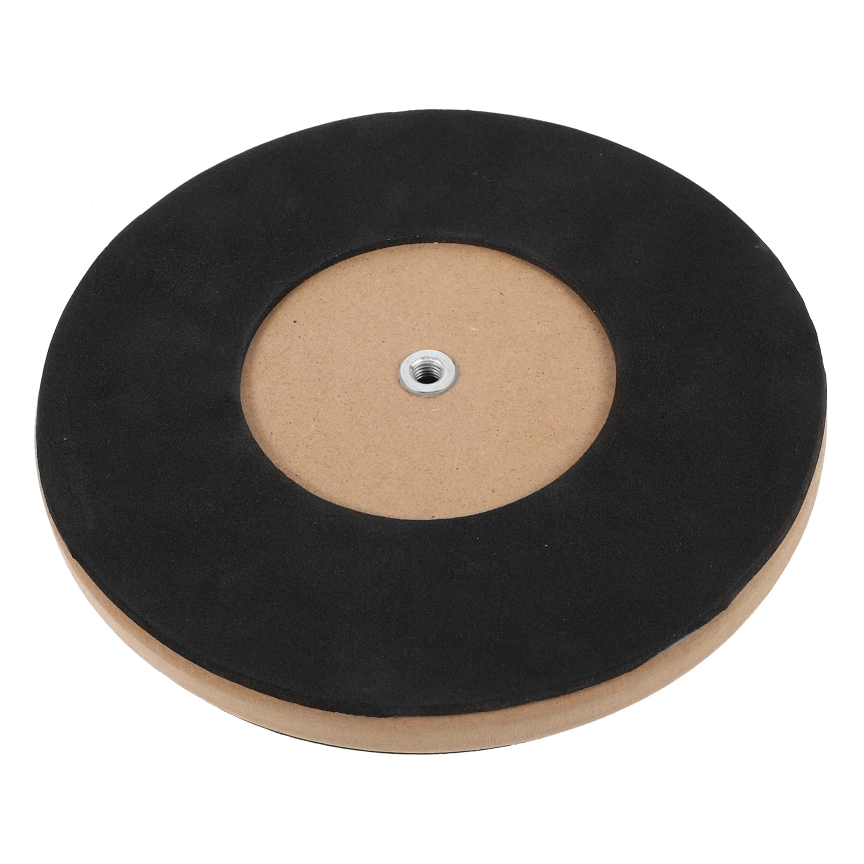 Pad de Práctica de Caja Negro de Goma para Percusión y Platillo | Madera, Reduce Armónicos y Amortigua, Accesorio para Práctica, Formato Compacto