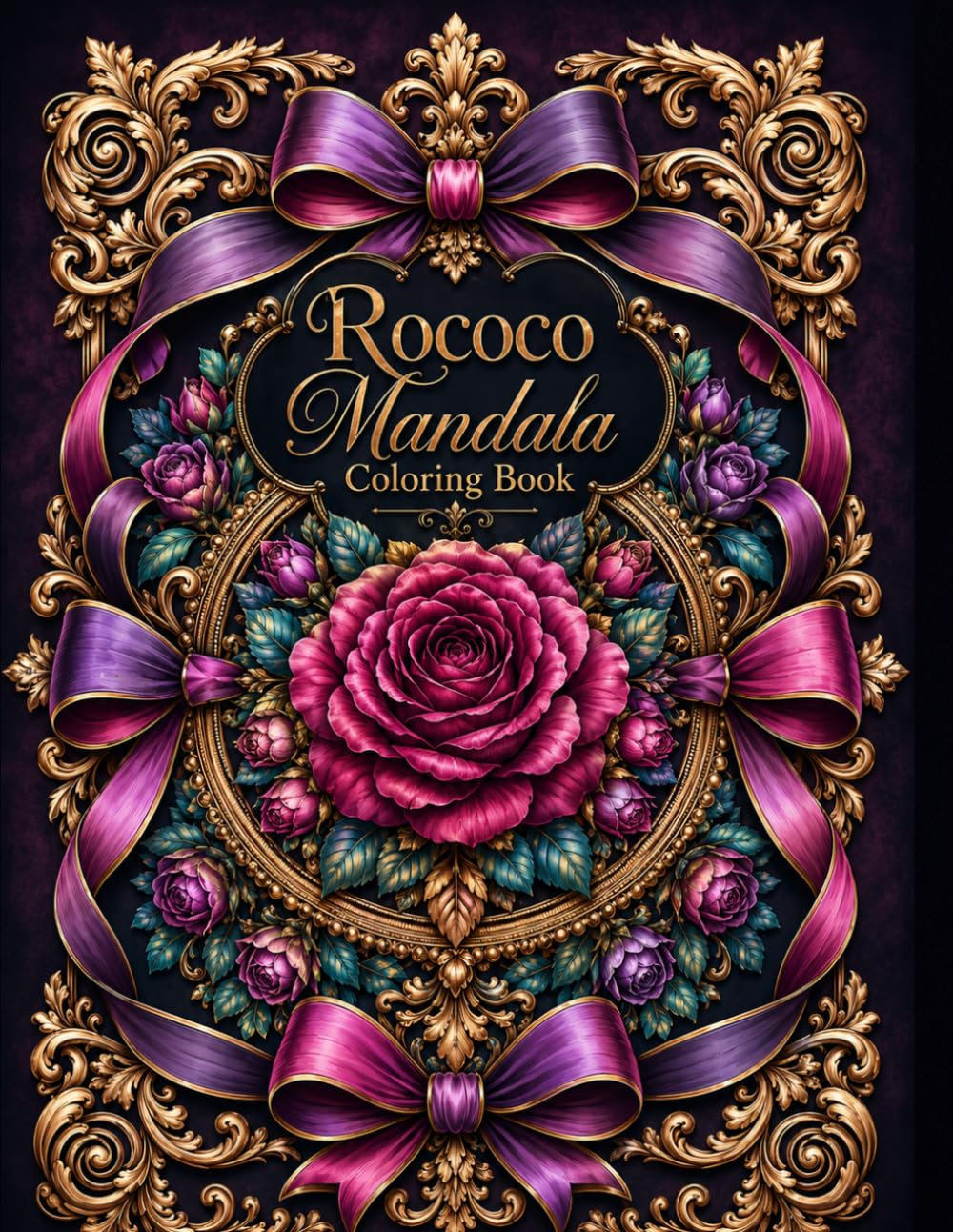 Rococo Mandala Coloring Book for Adults: Elegant Baroque Patterns, Royal Floral Designs and Luxurious Decorative Mandalas for Relaxation