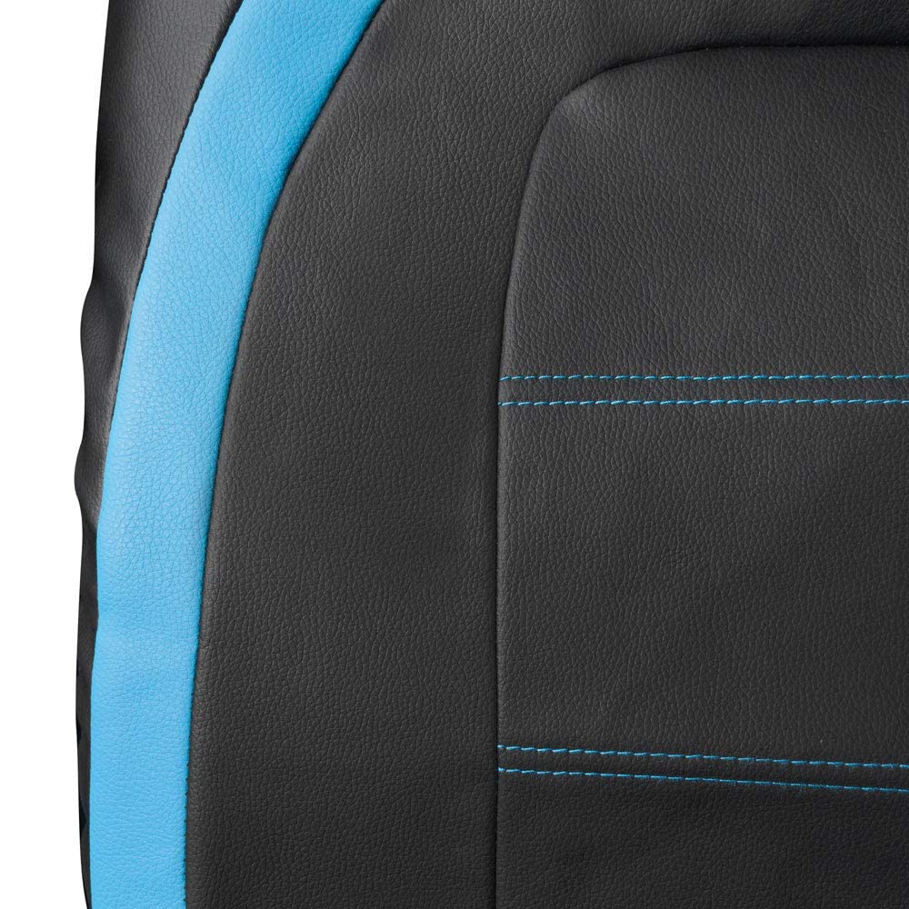 Luxury Black Blue PU Leather Front Car Seat Covers MINI COUNTRYMAN FIRST ACEMAN | UK - View #5