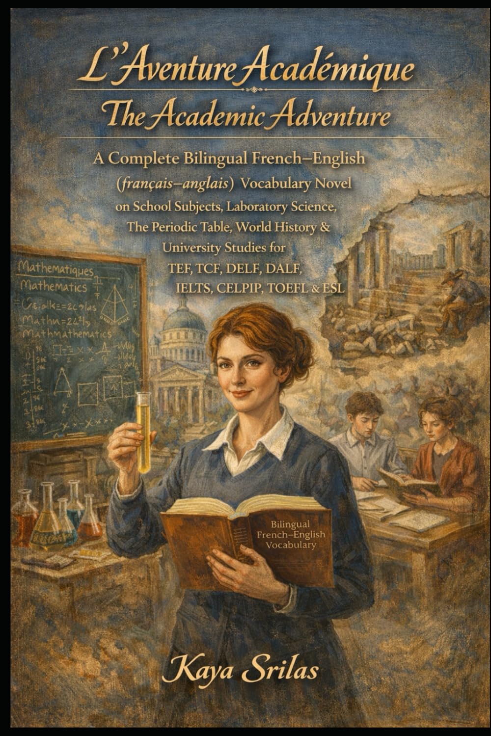 L'Aventure Académique / The Academic Adventure: Bilingual French–English Vocabulary Novel on School Subjects, History, Science & University Studies for TEF, TCF, DELF, DALF, IELTS, CELPIP, TOEFL & ESL