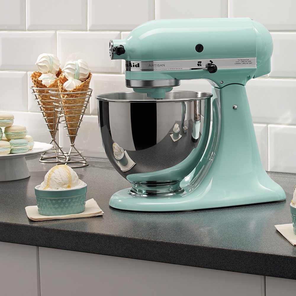 kitchen aid ice blue mixer