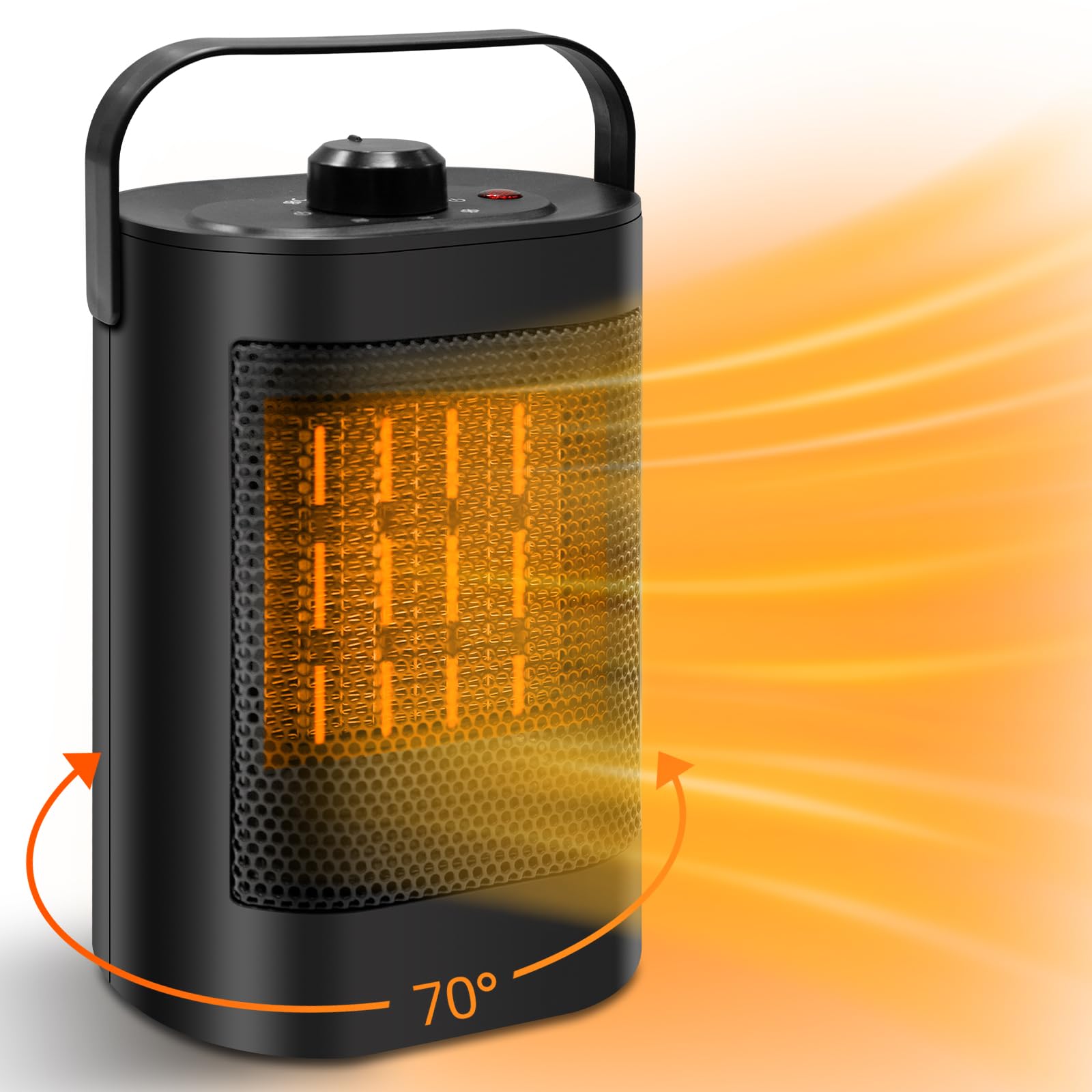Amazon.com: Space Heater-Portable Heaters for Indoor Use-Small Heater ETL  Certified, Desk Heater for Office, Fanu0026Heater Combo w/Tip Over and Overheat  Protection, 750/1500W : Home u0026 Kitchen