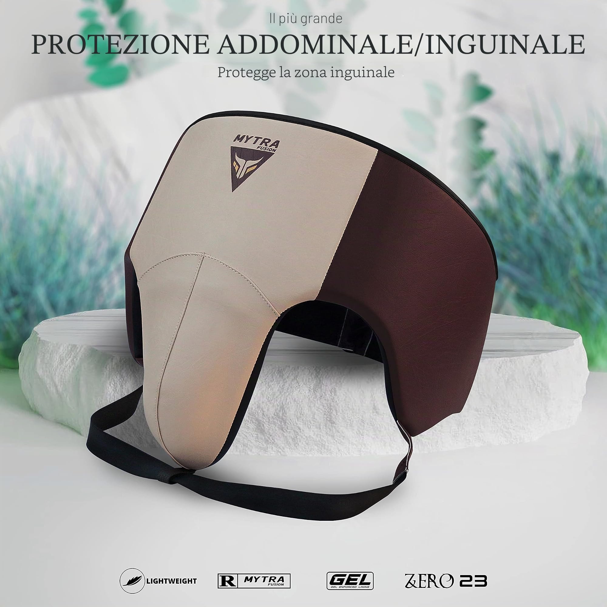 Mytra Fusion conchiglia protettiva uomo conchiglia boxe per MMA, Muay Thai, Kickboxing e Arti Marziali Protezione addominale per allenamento, sparring, grappling e taekwondo