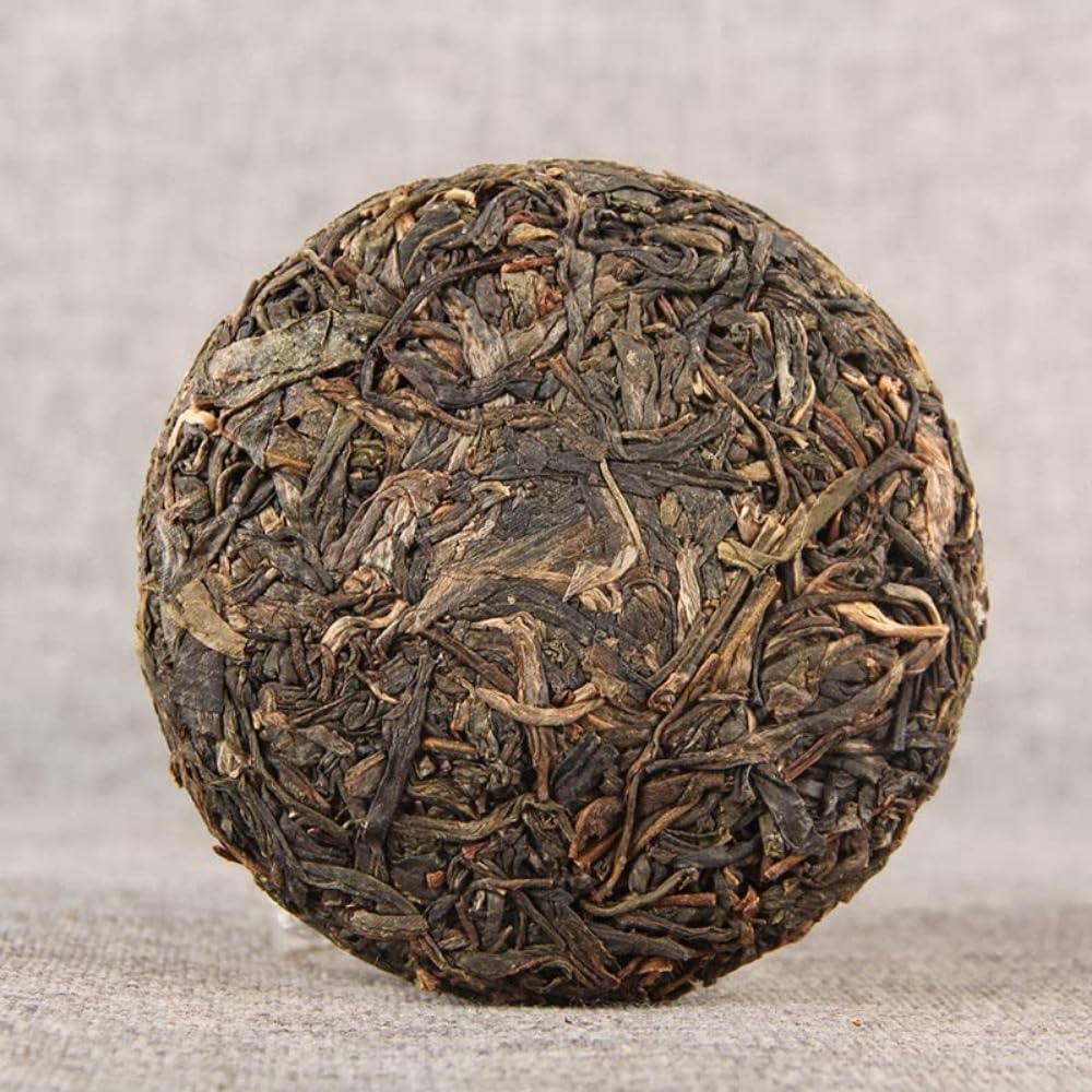Herbata Surowa Starożytne Drzewoe Pu'er 100g Małe Ciastko Herbaciane, Unikalny Urok Herbaty Zielona Herbata (100 g * 10 szt)