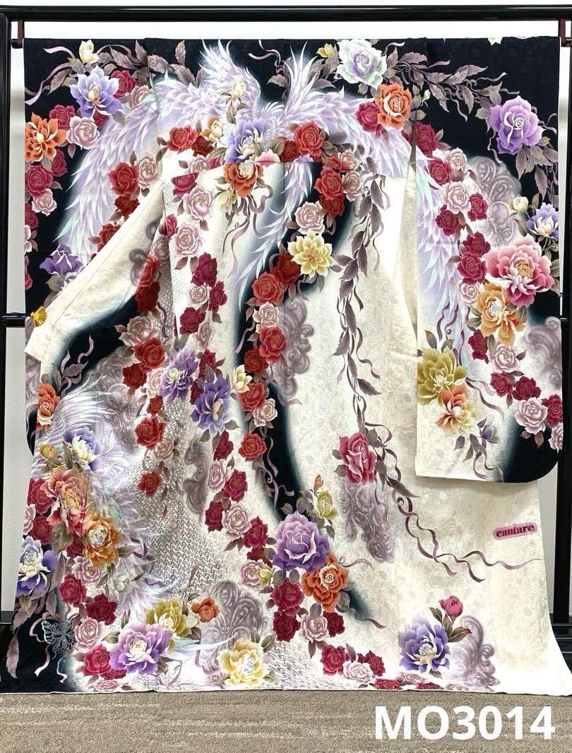 t*u様 黄色の花柄振袖 帯2点セット ✨上品な和の美しさ✨ やわらかな