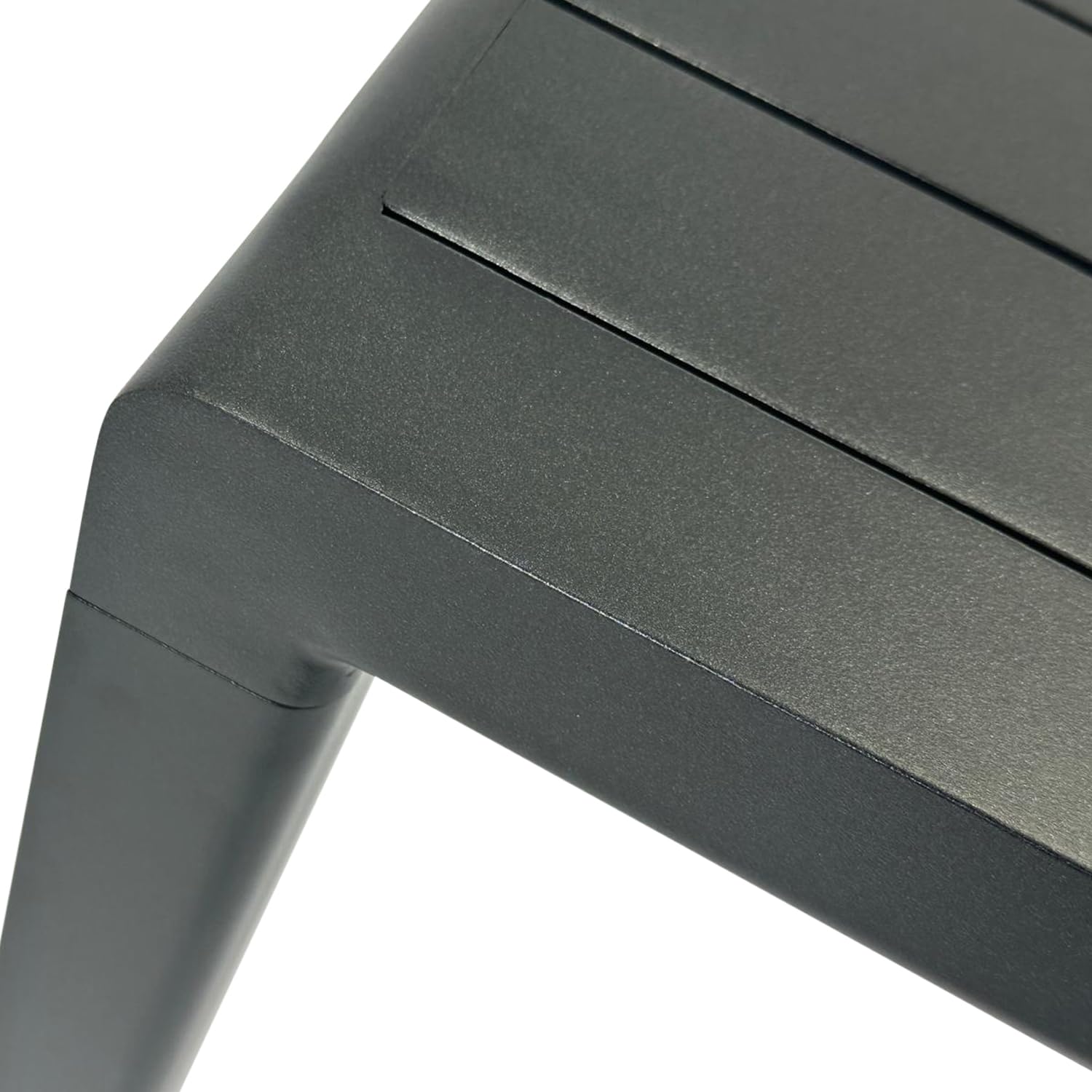 DEGAMO Bistrotisch Paris 70x70cm quadratisch, Alumium anthrazitfarben, wetterfest + rostfrei, Outdoor, Moderne Optik
