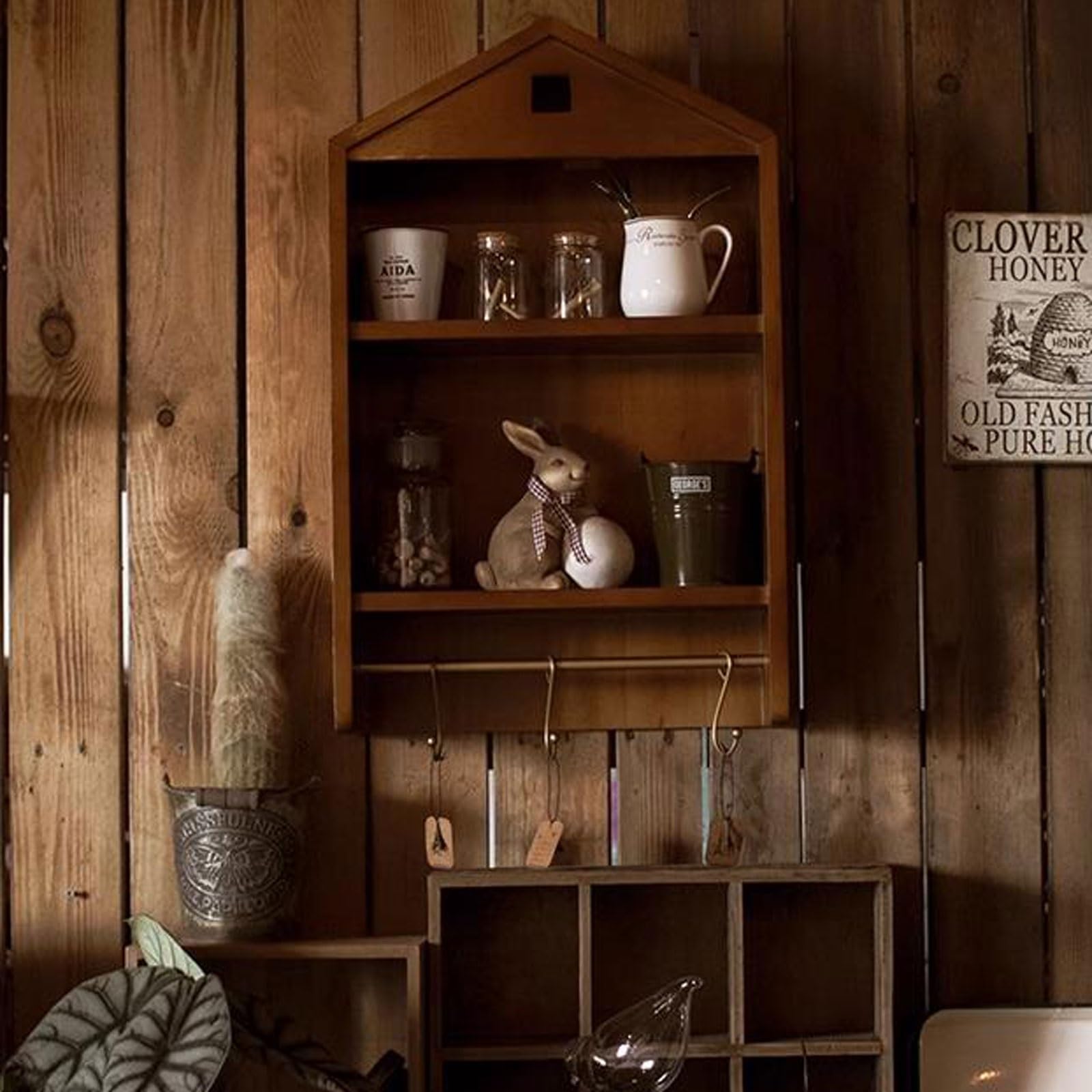 Pływająca półka Strona główna Vintage pływające półki montowane na ścianie Dekoracje