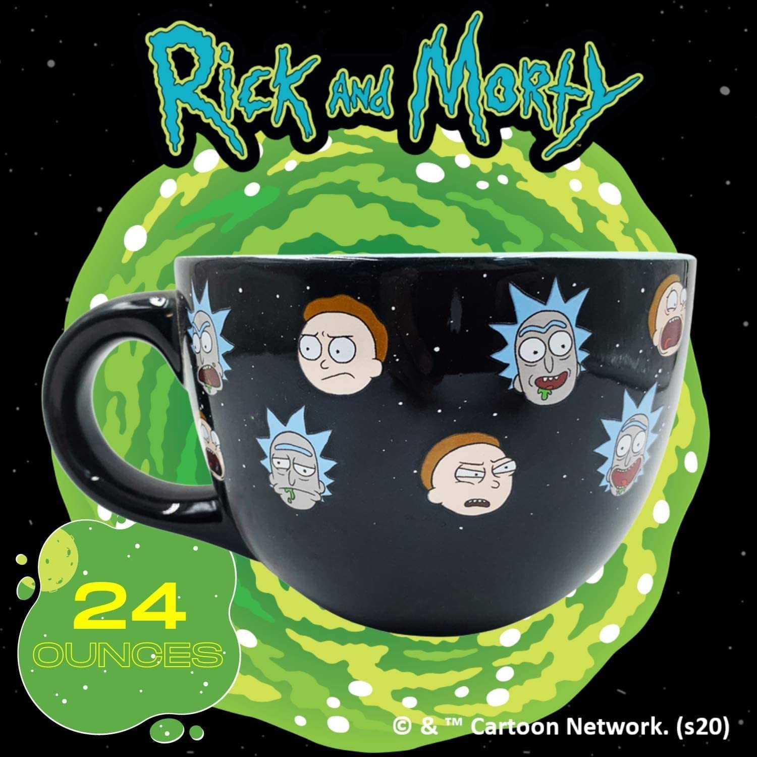 Silver Buffalo Set 4 Mini Bicchierini In Plastica – Rick And Morty, 42,5 G, Per Whisky E Bar