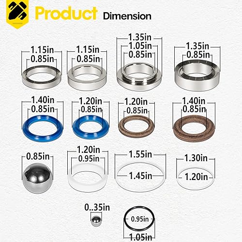 Miniatura 5 de 248213 Kit de reparación de bomba de bomba de jeringa sin aire, accesorios de bomba de jeringa sin aire, kit de reparación para pulverizador de