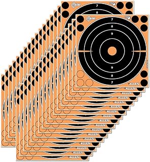 EZ-Aimâ„¢ Adhesive Splash 8 inch Bullseye Target by AllenÂ®, 30 Pack, Orange