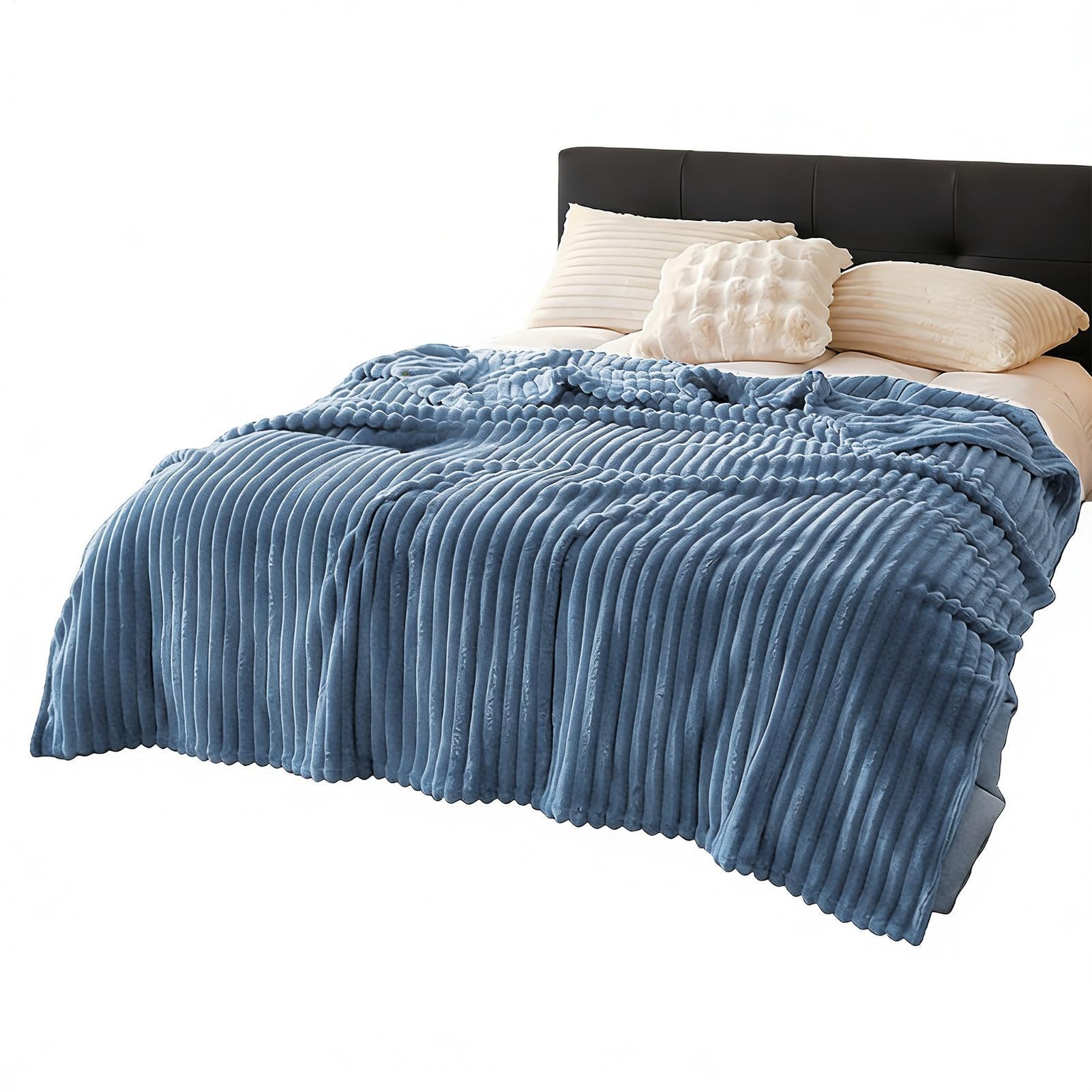 Manta De Sofá Felpa Confortable Gruesa Y De Tacto Suave | Mantas de Felpa de 200 por 230 Centímetros Para Sofá Sillón Cocina Dormitorio Silla Coche Cama Mujeres Hombres y Niño