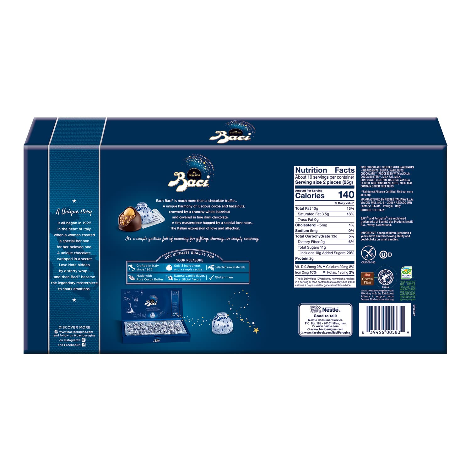 Perugina Classic Dark Chocolate Pack of 1 Box