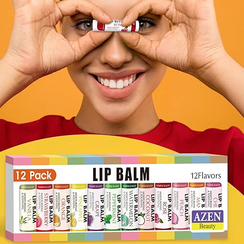 Miniatura 7 de Paquete de 12 bálsamos labiales, bálsamo labial orgánico natural a granel, producto para el cuidado de los labios, bálsamo labial hidratante