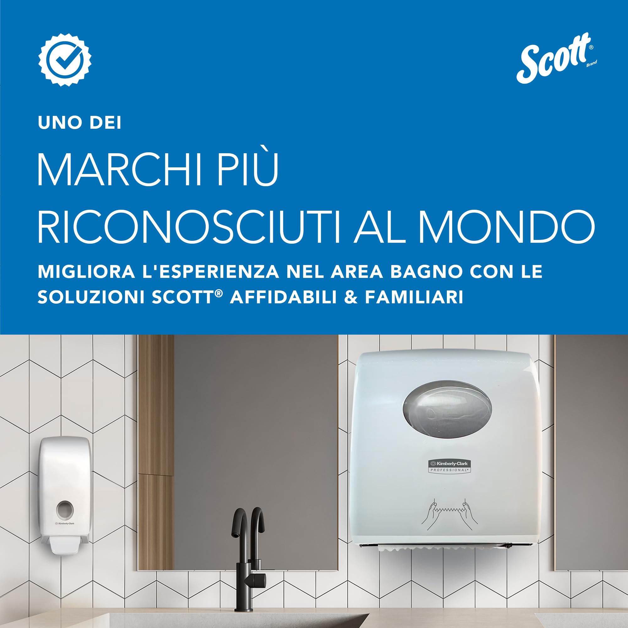 Scott Essential Detergente per Mani in Schiuma 6340, Sapone idratante leggermente profumato, 2.500 Erogazioni per Flacone, totale 6 l