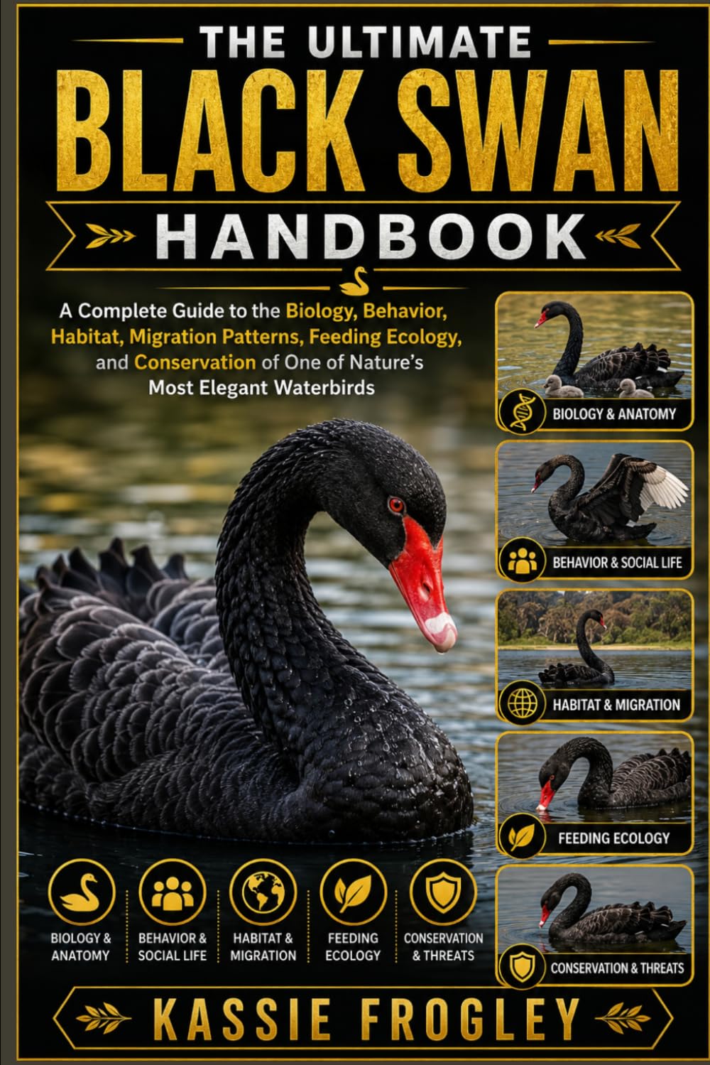 THE ULTIMATE BLACK SWAN HANDBOOK: A Complete Guide to the Biology, Behavior, Habitat, Migration Patterns, Feeding Ecology, and Conservation of One of Nature’s Most Elegant Waterbirds