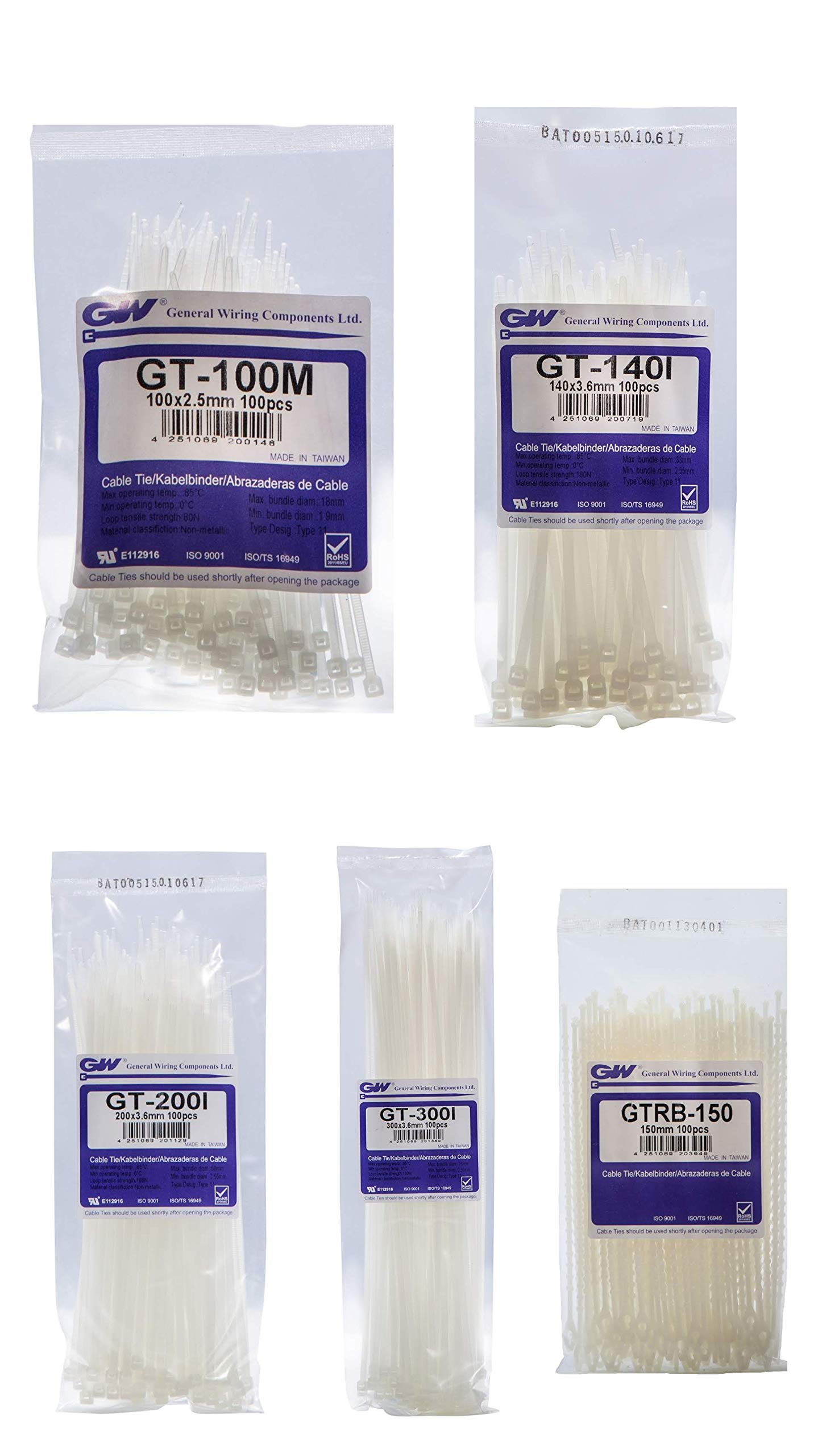 GW Kabelbinder-Technik VSET-2 GW Value 2 Cable Tie Set