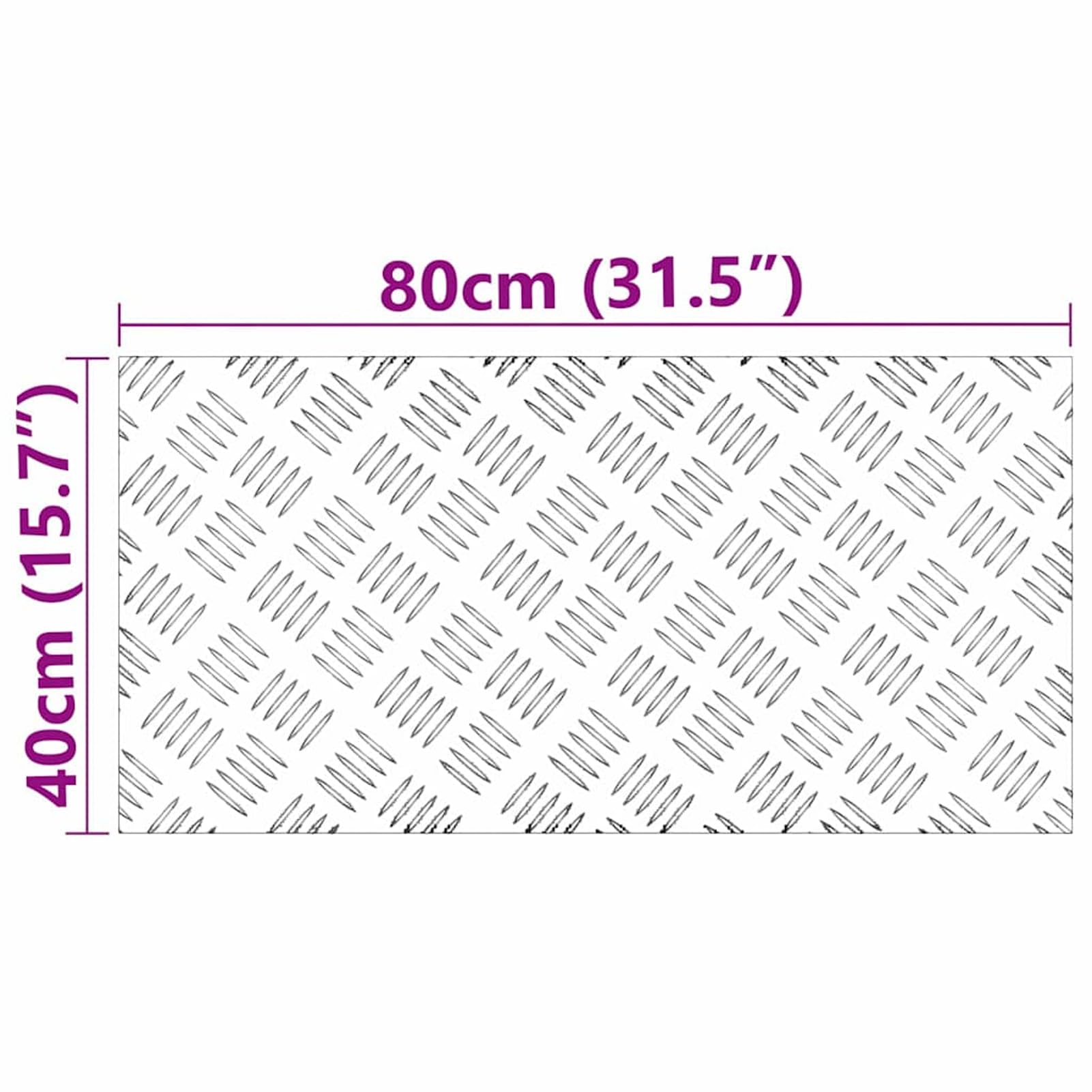 ATOMSTACK MAKER Treppe Tritt Rechtwinklig Aluminium 80x40 cm – Rutschfeste Anti-Rutsch-Treppenstufe für Innen & Außen, Büro, Haus, Garten & Treppenhaus – 4er Set