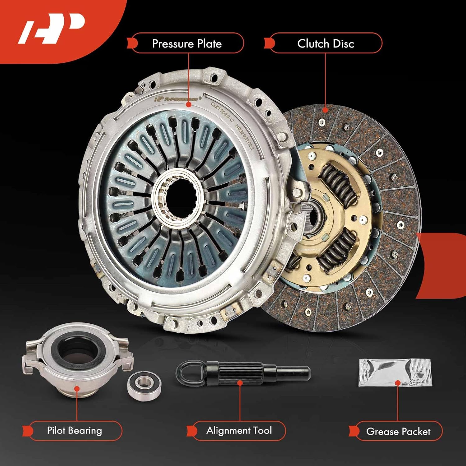 A-Premium Transmission Clutch Kit Compatible with Subaru Impreza 2004-2014, WRX STI 2015-2021, 2.5L