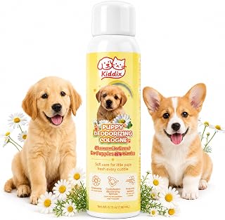 Kiddix Dog Perfume Spray for Puppy 6.1 fl oz | Dog Cologne Deodorizing Spray Long-Lasting Chamomile Scent, Safe & Fresh Dog Deodorant for Daily Grooming