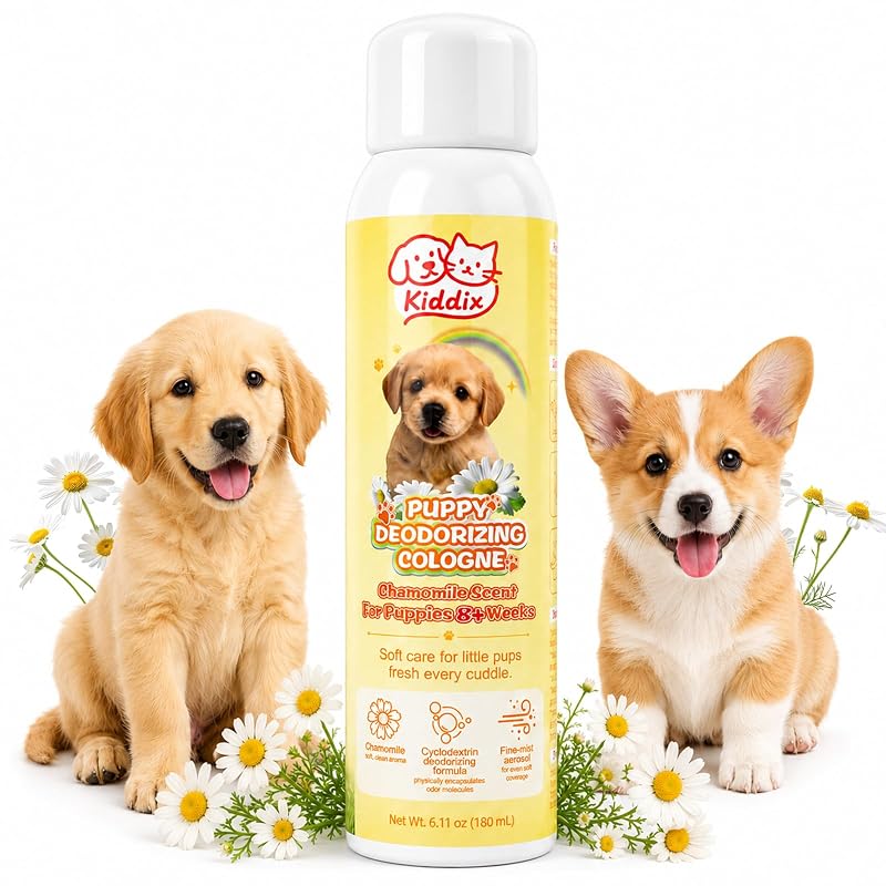 Perfume Spray para Cães e Filhotes com Camomila Kiddix 180 mL