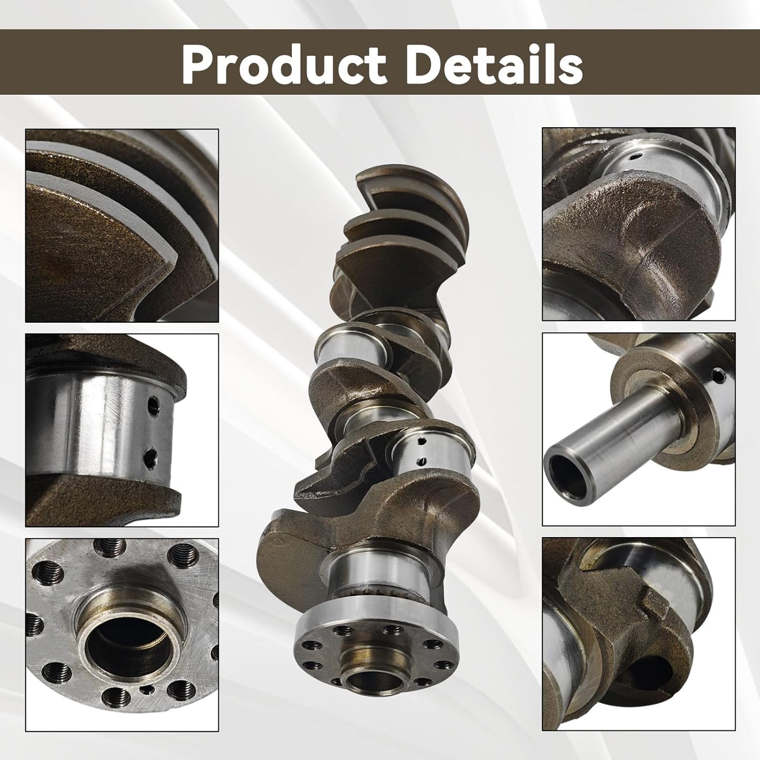 N63 Engine Crankshaft Fits For BMW 550i 650i 750i 750Li Alpina B6 B7 B7L X5 X6 F10 F12 50i 4.4L TT V8 2011-2019 11217572875 11217620981