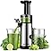 GDOR Compact Slow Juicer Machine 2.0, Space-Saving Cold Press Juicer with Powerful 60NM DC Motor, Low Noise Masticating Juice