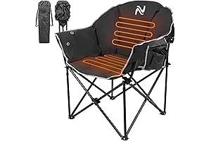 ABORON Oversized Heated Chair: Camping Bliss with Comfort and Warmth