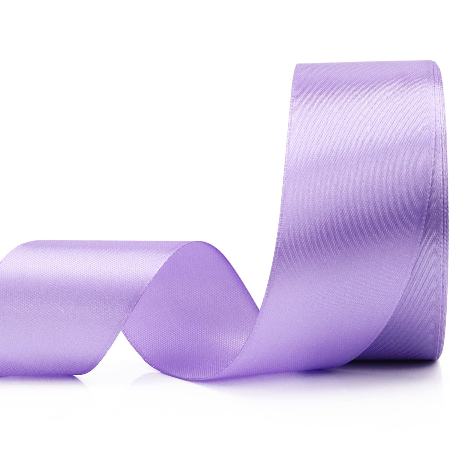 Clmentp 25 Yard Ribbon for Gift Wrapping Crafts Wedding Decoration Bouquets Party Arrangement (1 1/2 inch X 25 Yards, Lavender)