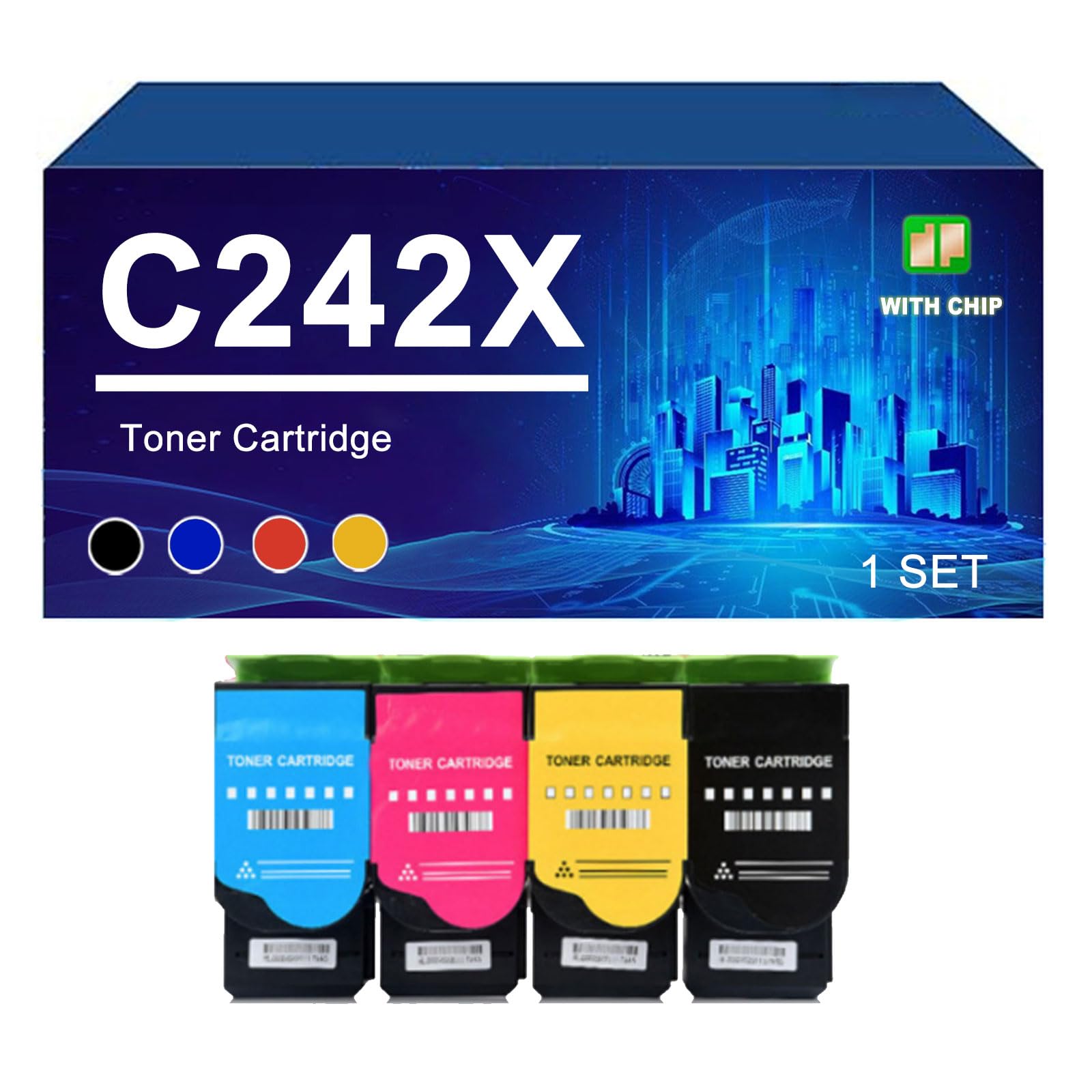 Sostituzione Della Cartuccia Di Toner C242XK0 C242XC0 C242XM0 C242XY0