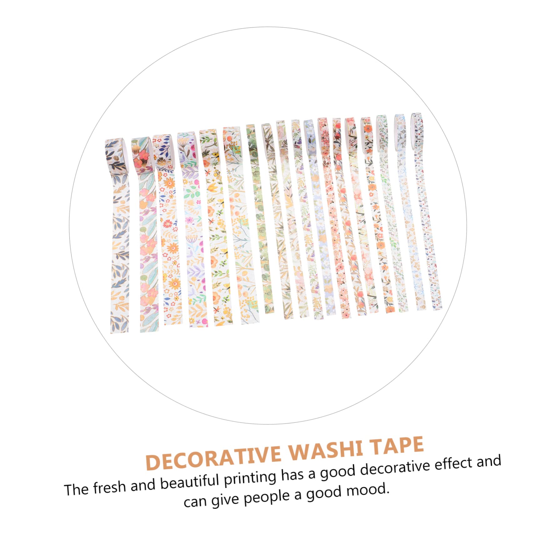 54rollen Washi Tape Mit Bunten Blumenmustern Dekoratives Klebeband Für -handwerke Scrapbooking Notizbuchgestaltung Und Kreative Projekte