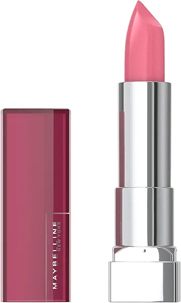 Maybelline Color Sensational Lipstick, Lip Makeup, Cream Finish, Hydrating Lipstick, Pink Sand, Pink ,1 Count