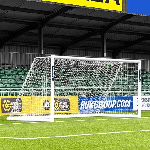 FORZA Aluminum Soccer Goals [11 Sizes] | Professional Soccer Goal Posts *The Goal Nets Used by MLS & Premier League Clubs* (Alu110 Freestanding, 16ft x 7ft)