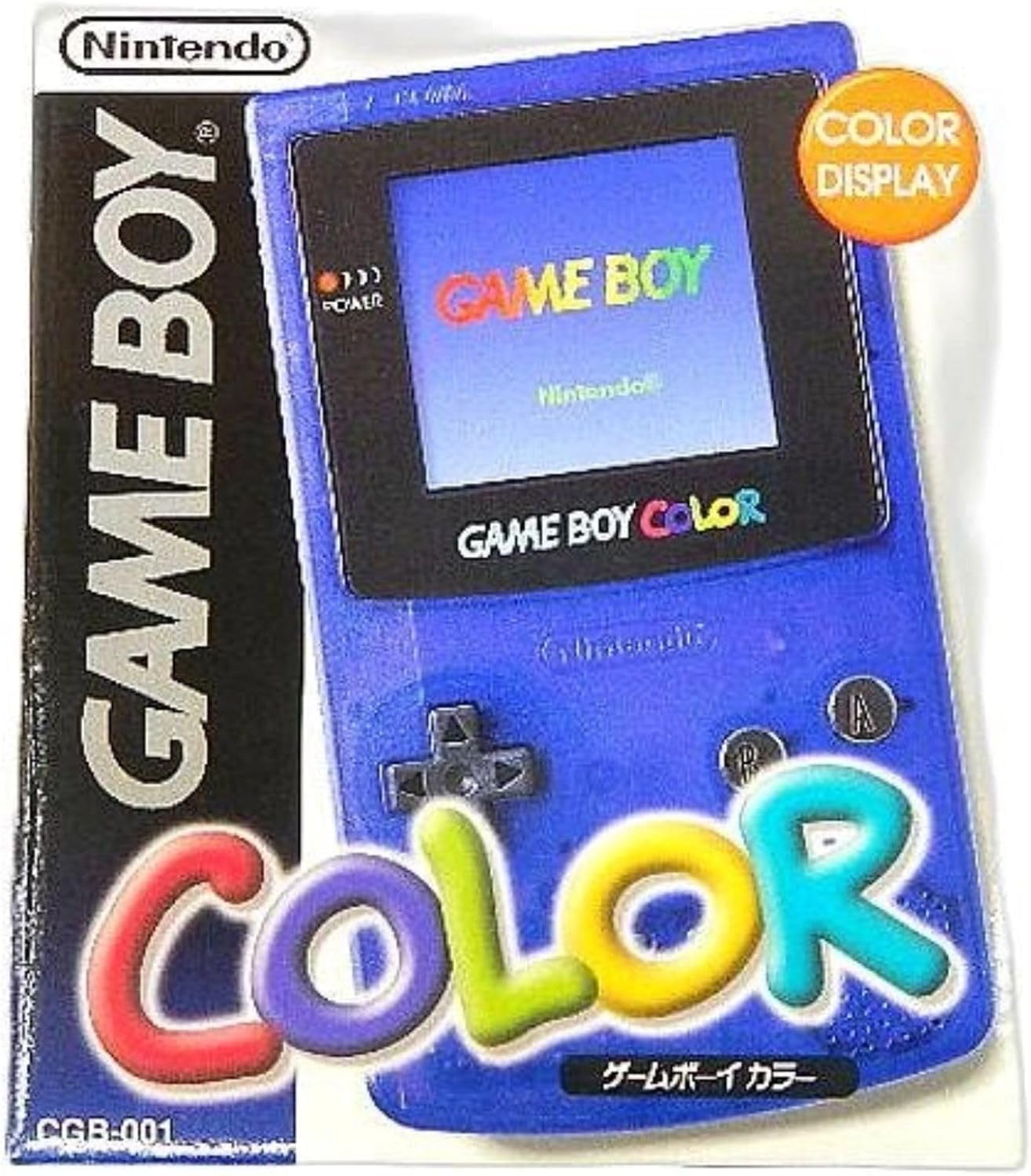 整備済み品 任天堂 Nintendo ゲームボーイ カラー パープル 画面交換