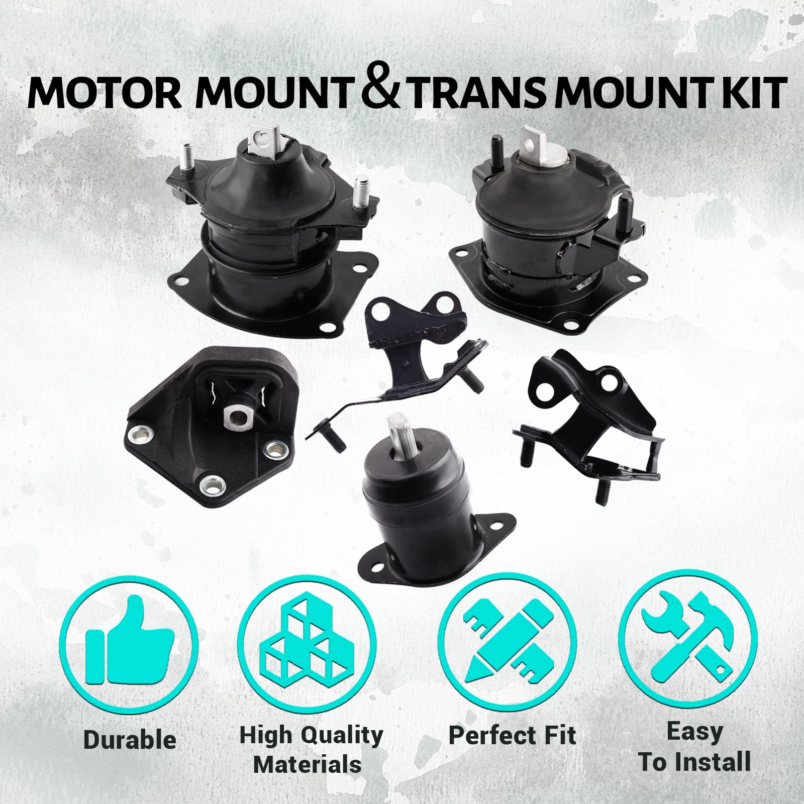 GXYWADY Set di 6 supporti motore motore A4509 A4510 A4516