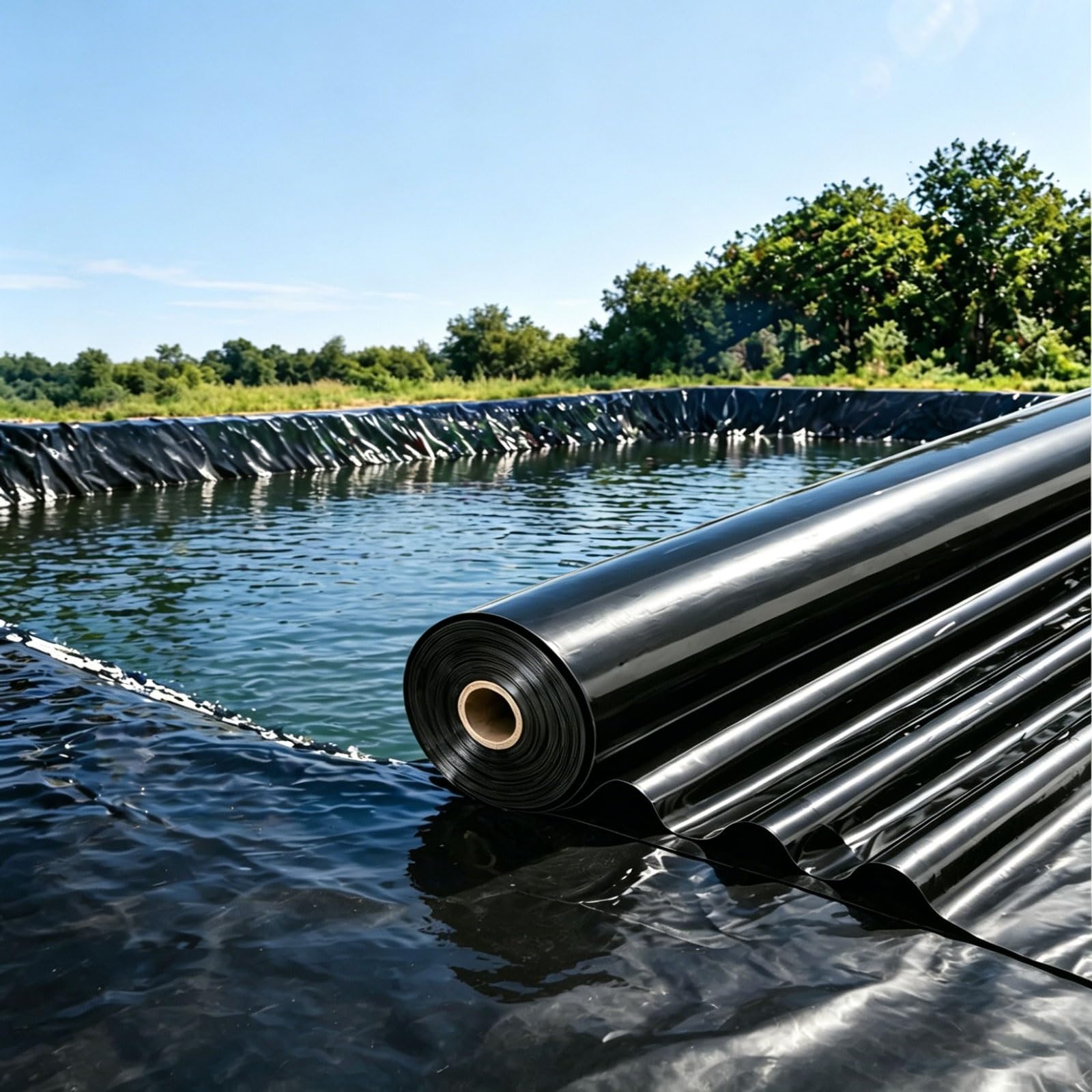 Membrane anti-humidité de bassin pour stopper les fuites d'eau 10x8m