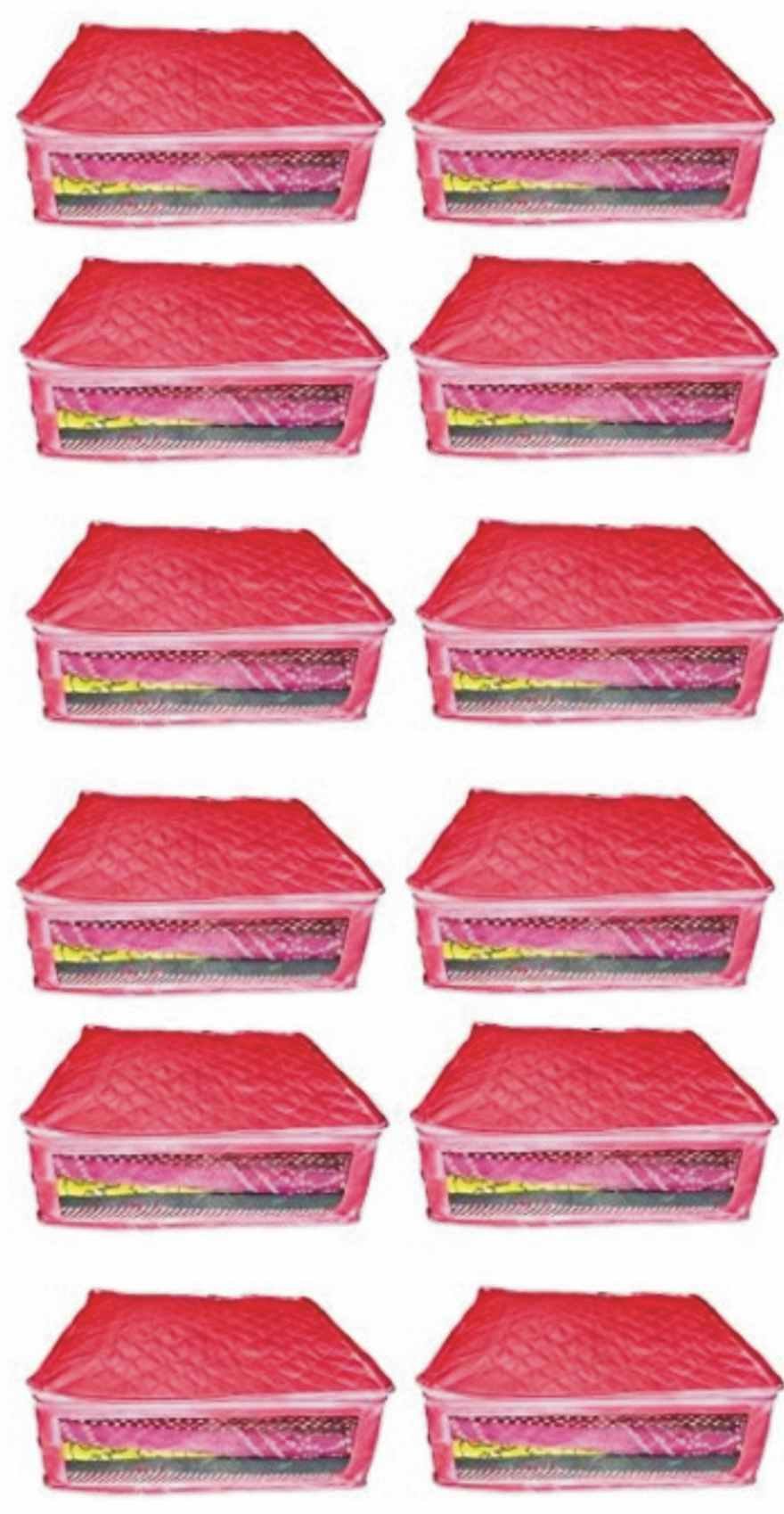 Atorakushon 12 Saree Sari Cover Dress Protection Cover Suit Kurti Suit Shirt Trouser Dupatta Bedsheet Pillow Cover