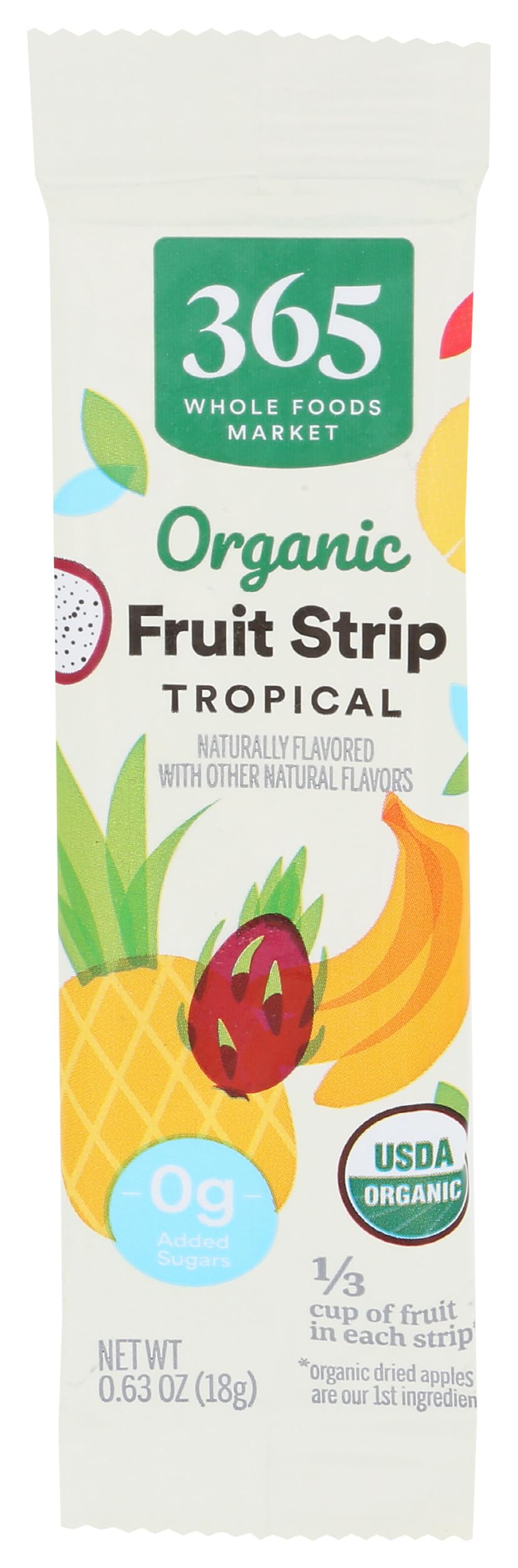 365 by Whole Foods Market, Fruit Strip Tropical Single Organic, 0.63 OunceUSDA Organic