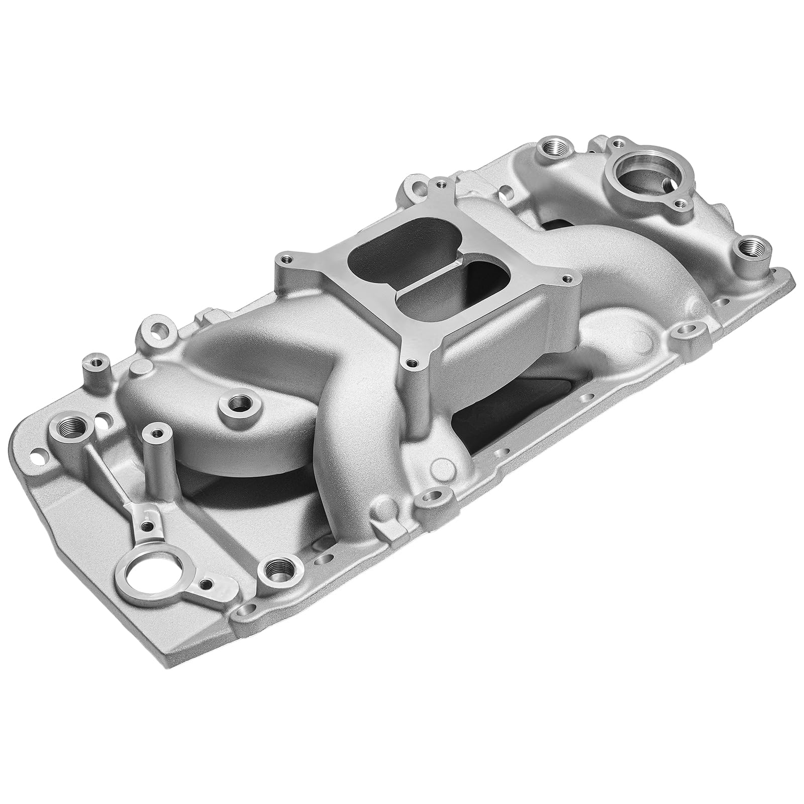 7561 53026 Air Gap Intake Manifold Dual Plane Aluminum Compatible with Chevy Big Block BBC 396 402 427 454 6.5L 6.6L 7.0L 7.4L V8 Engine 1966-2000