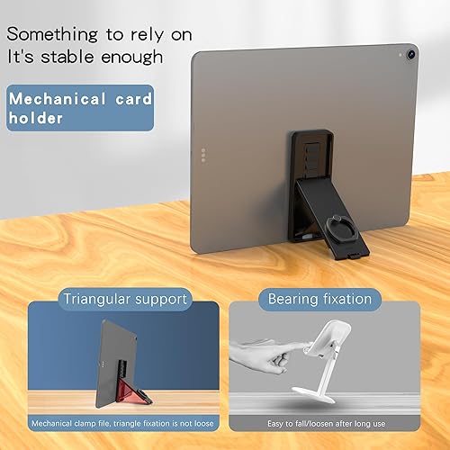 Miniatura 2 de Soporte de anillo para tablet, soporte universal ajustable para correa de mano, mango de 360 grados, agarre con parche adhesivo para iPadGalaxy Tab